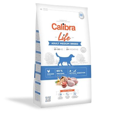Calibra Life Dog Adult Medium Breed Chicken hondenvoer 12kg