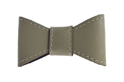 Sazzz vlinderstrik glamper leer taupe