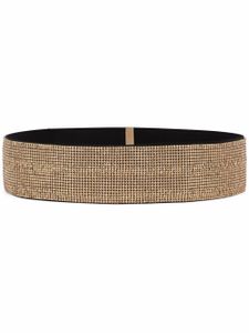 Dolce & Gabbana ceinture en mesh strassé - Or