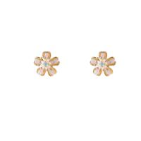 Day&eve Oorbellen Flower Stud White | Goud