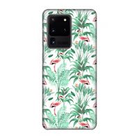 Flamingo bladeren: Volledig geprint Samsung Galaxy S20 Ultra Hoesje