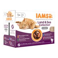 IAMS Delights Adult Cat Natvoer - Land & Sea Collection - Saus - 12 x 85 g - thumbnail