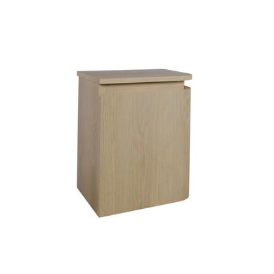 Thebalux Epoch Toiletmeubel - 36x35x41cm - ronding rechts - hoek links - 1 deur - topblad - zonder kraangat - Blanc 9TT35137B