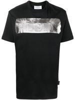 Philipp Plein t-shirt à logo métallisé - Noir