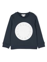 Stella McCartney Kids sweat en coton à logo imprimé - Bleu