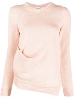 Jil Sander pull en maille fine à manches longues - Rose