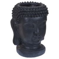 ProGarden Bloempot Boeddha 25x26x35 cm antracietkleurig - thumbnail