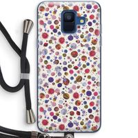 Planets Space: Samsung Galaxy A6 (2018) Transparant Hoesje met koord