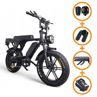 Ouxi V8/C80 Fatbike Special Zwart Mechanische Remmen - 25 KM/H - Elektrische Scooter