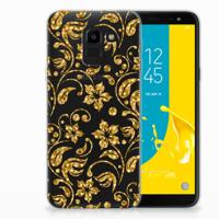 Samsung Galaxy J6 2018 | TPU Case | Gouden Bloemen Samsung Galaxy J6 2018 | TPU Case | Gouden Bloemen