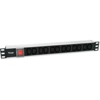 Equip 333318 energiedistributie 12 AC-uitgang(en) 1U Zwart, Zilver