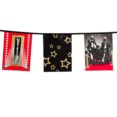 Boland Hollywood vlaggenlijn - 6 meter - kunststof - VIP - themafeest - vlaggetjes