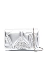 Alexander McQueen mini sac porté épaule The Seal - Argent