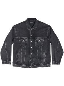 Balenciaga veste en jean à logo - Noir