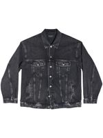 Balenciaga veste en jean à logo - Noir