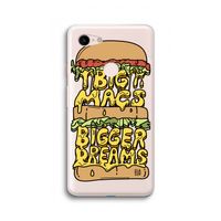 Big Macs Bigger Dreams: Google Pixel 3 XL Transparant Hoesje