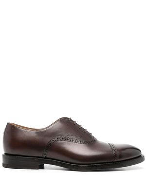 Brunello Cucinelli chaussures en cuir à lacets - Marron