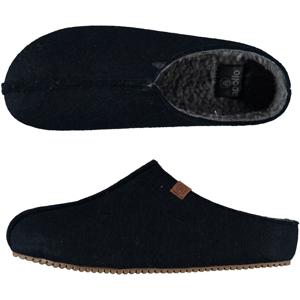 Apollo instappers slippers/pantoffels - blauw - heren - maat 41-42 - polyester - rubber zool