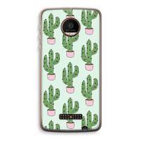 Cactus Lover: Motorola Moto Z Force Transparant Hoesje