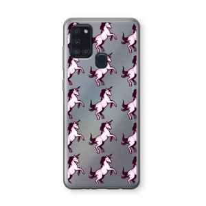 Musketon Unicorn: Samsung Galaxy A21s Transparant Hoesje