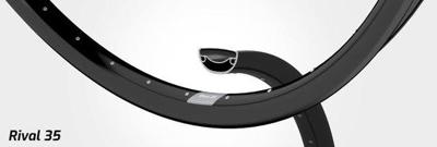 Rigida Velg ryde 27,5 (584) rival-35 36/14 zwart (ongeslepen)