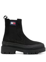 Tommy Jeans bottines à patch logo - Noir