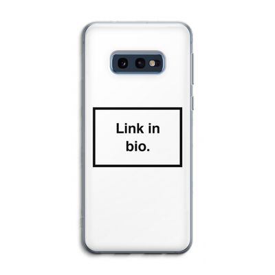 Link in bio: Samsung Galaxy S10e Transparant Hoesje
