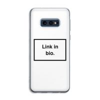 Link in bio: Samsung Galaxy S10e Transparant Hoesje