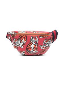 Gucci Kids sac banane à imprimé tigre - Rouge