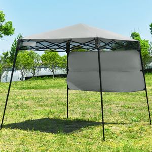 Gazebo Tuintent met Zak Draagbare Feesttent 181 x 181 x 210 cm Grijs