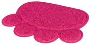 TRIXIE SCHOONLOOPMAT VOOR KATTENBAKKEN POOT PVC ROZE 40X30 CM 2 ST