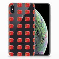 Apple iPhone Xs Max | Siliconen Case | Paprika Red