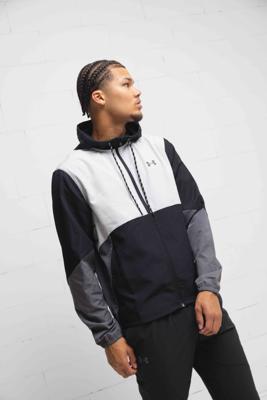 Under Armour Icon Legacy Windjack Heren Zwart/Wit/Grijs - Maat S - Kleur: WitZwartGrijs | Soccerfanshop