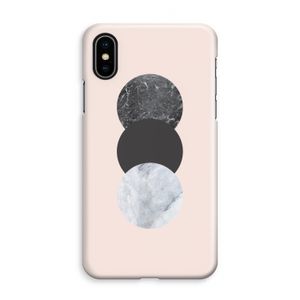 Marmeren cirkels: iPhone XS Max Volledig Geprint Hoesje