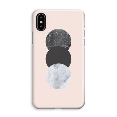 Marmeren cirkels: iPhone XS Max Volledig Geprint Hoesje