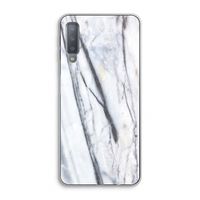 Gestreepte marmer: Samsung Galaxy A7 (2018) Transparant Hoesje