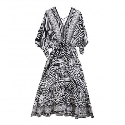 Sunset Fashion - Wit | Dames | Jurk | Wit | One Size | regular | Kamst mode