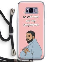 Hotline bling: Samsung Galaxy S8 Transparant Hoesje met koord