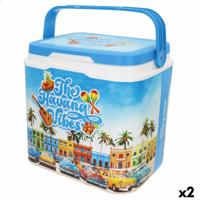 Koelbox Aktive Plastic 37 x 35 x 27 cm (2 Stuks)