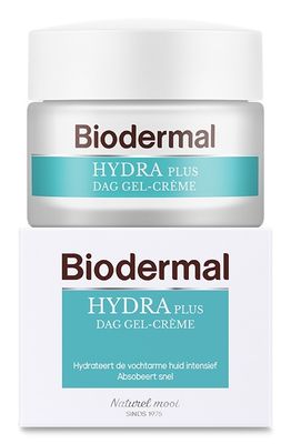 Biodermal Gelcreme dag hydraplus vochtarme huid (50 ml)