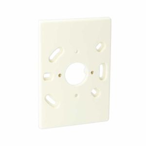 Montageplaat plafond met messing busjes 85x121mm creme AT1401 voor stopcontact enkel of dubbel