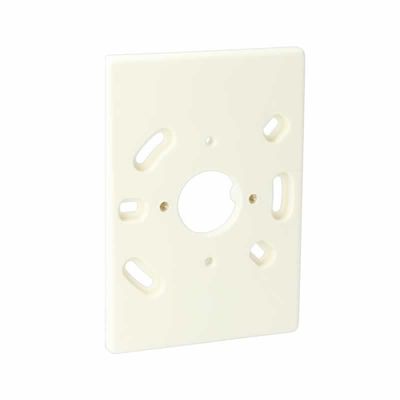 Montageplaat plafond met messing busjes 85x121mm creme AT1401 voor stopcontact enkel of dubbel