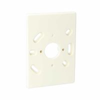 Montageplaat plafond met messing busjes 85x121mm creme AT1401 voor stopcontact enkel of dubbel