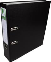 Q-CONNECT ordner, voor ft A4, uit PP en papier, met beschermrand, rug van 8 cm, zwart Q-CONNECT ordner, voor ft A4, uit PP en papier, met beschermrand, rug van 8 cm, zwart