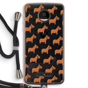 Pony: Motorola Moto Z Force Transparant Hoesje met koord