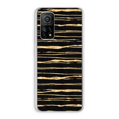 Gouden strepen: Xiaomi Mi 10T 5G Transparant Hoesje
