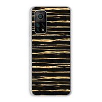 Gouden strepen: Xiaomi Mi 10T 5G Transparant Hoesje Gouden strepen: Xiaomi Mi 10T 5G Transparant Hoesje
