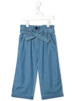 Aigner Kids jean ample à taille ceinturée - Bleu
