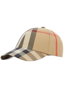 Burberry casquette en coton à logo brodé - Jaune