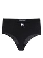 Marine Serre culotte Crescent Moon en coton biologique - Noir - thumbnail